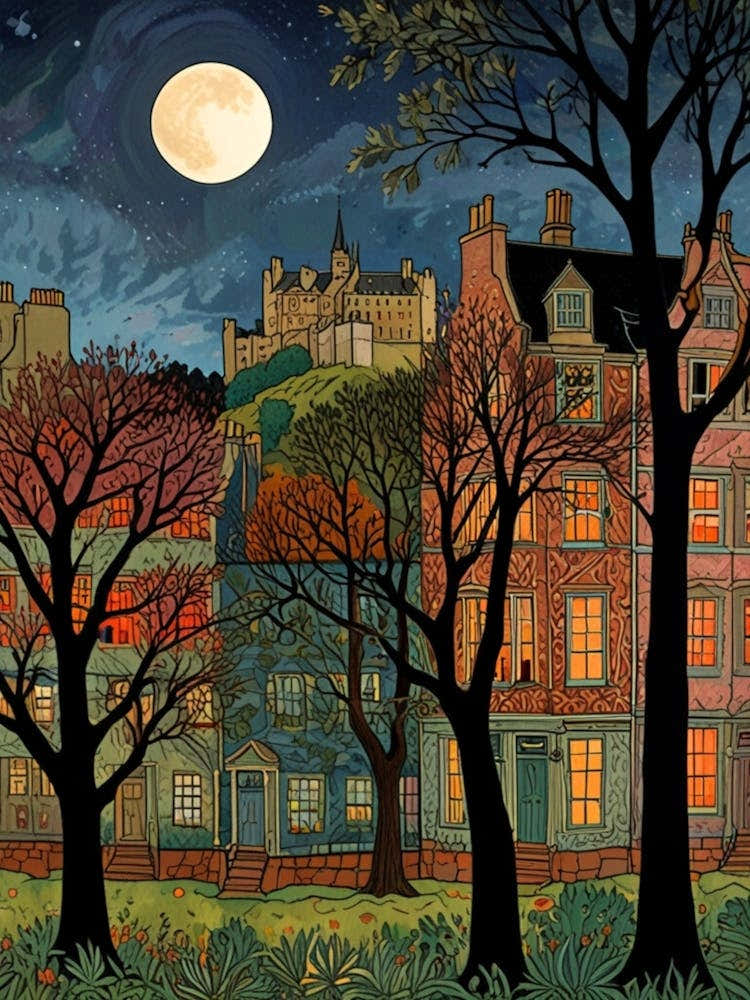 William Morris Edinburgh At Night