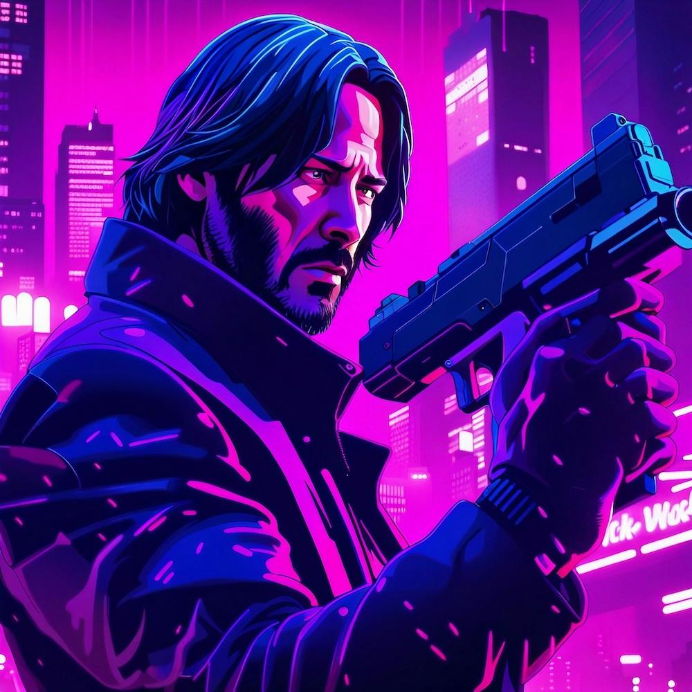 John Wick with Gun