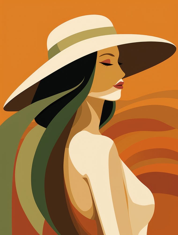 Woman In A Hat 4