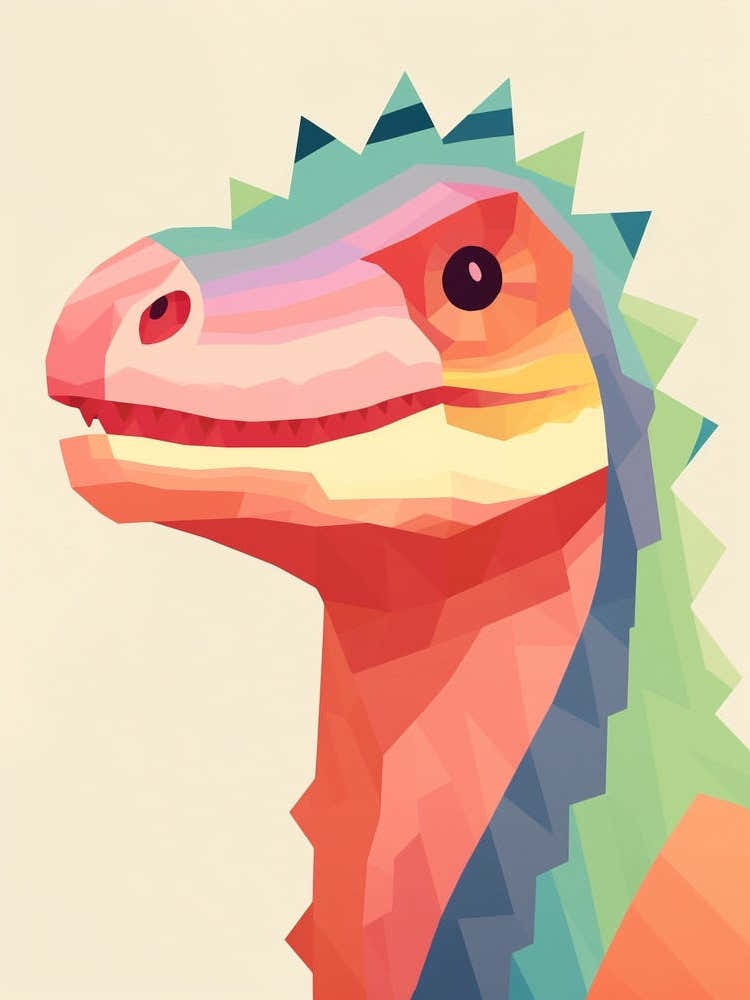 Colourful Dinosaur Alioramus