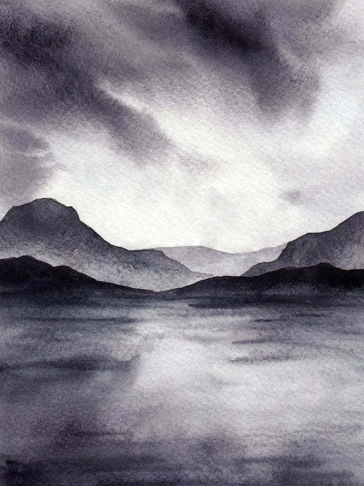 Mountains Monochrome