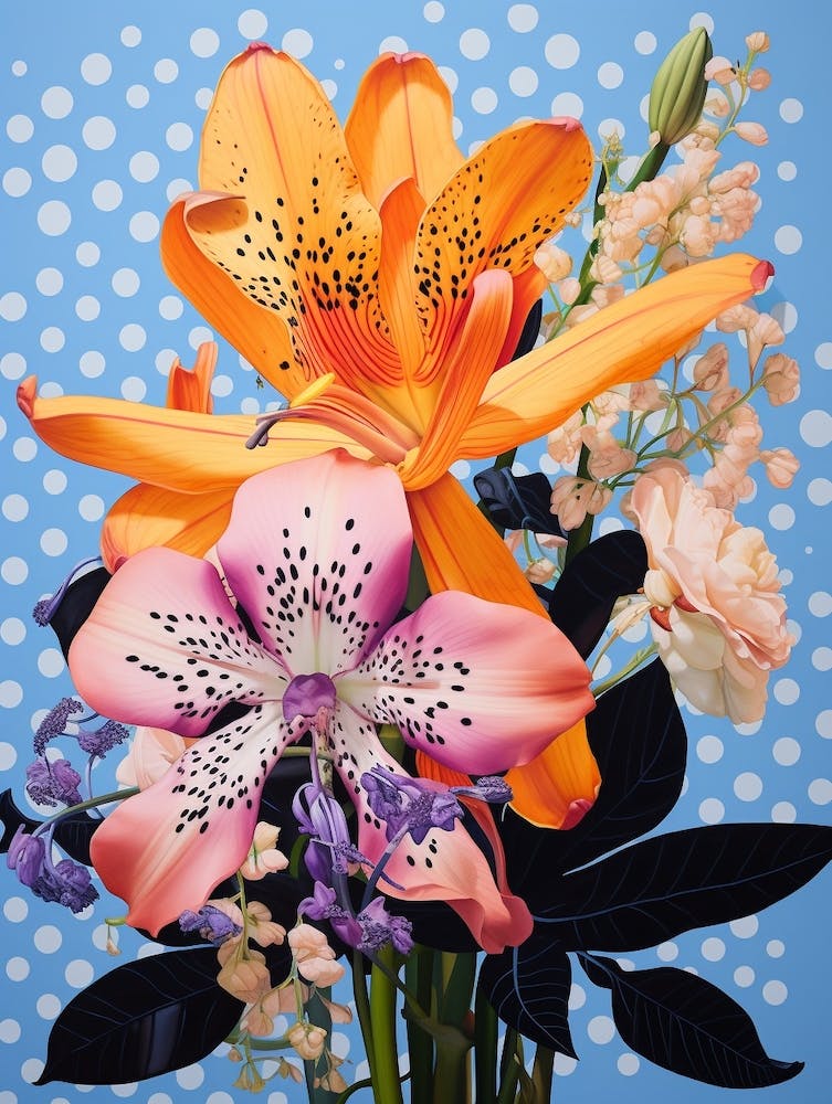Surreal Florals Freesia 1 Flower Painting