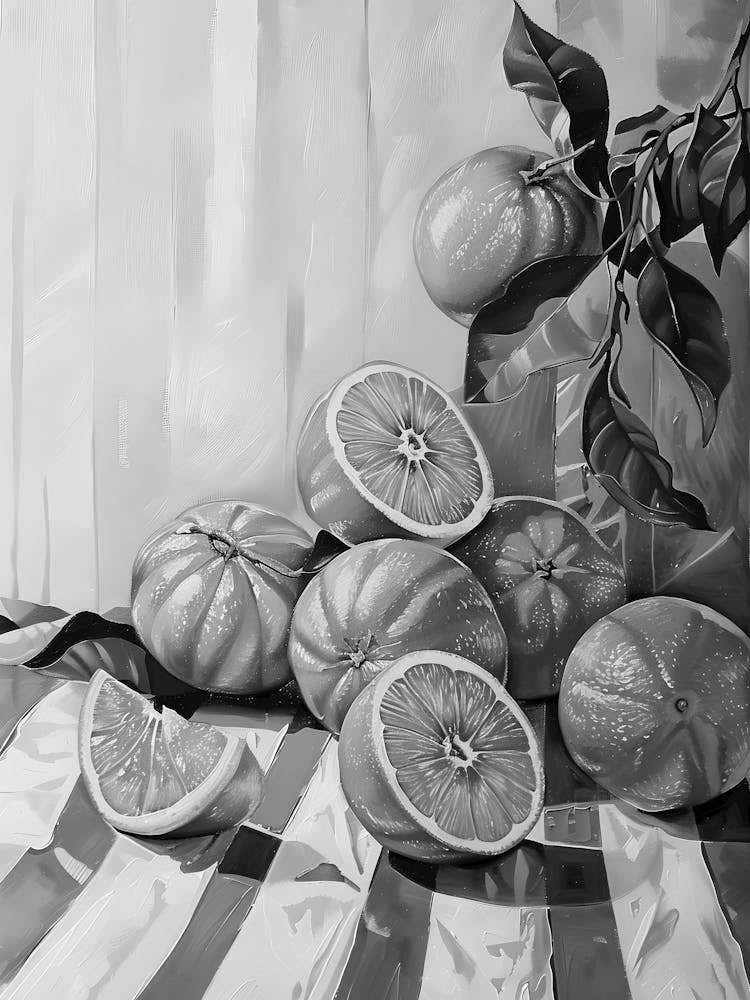 Black And White Of Oranges