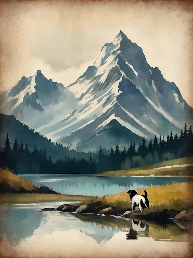 Dog looking for best view