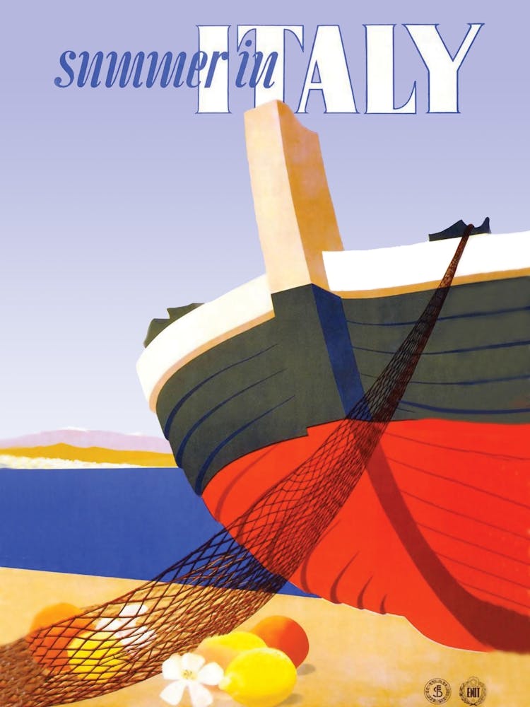 Summer In Italy, Fishing Boat On The Coast