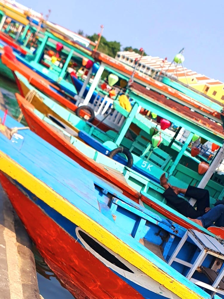 Colorful Boats In The Harbor