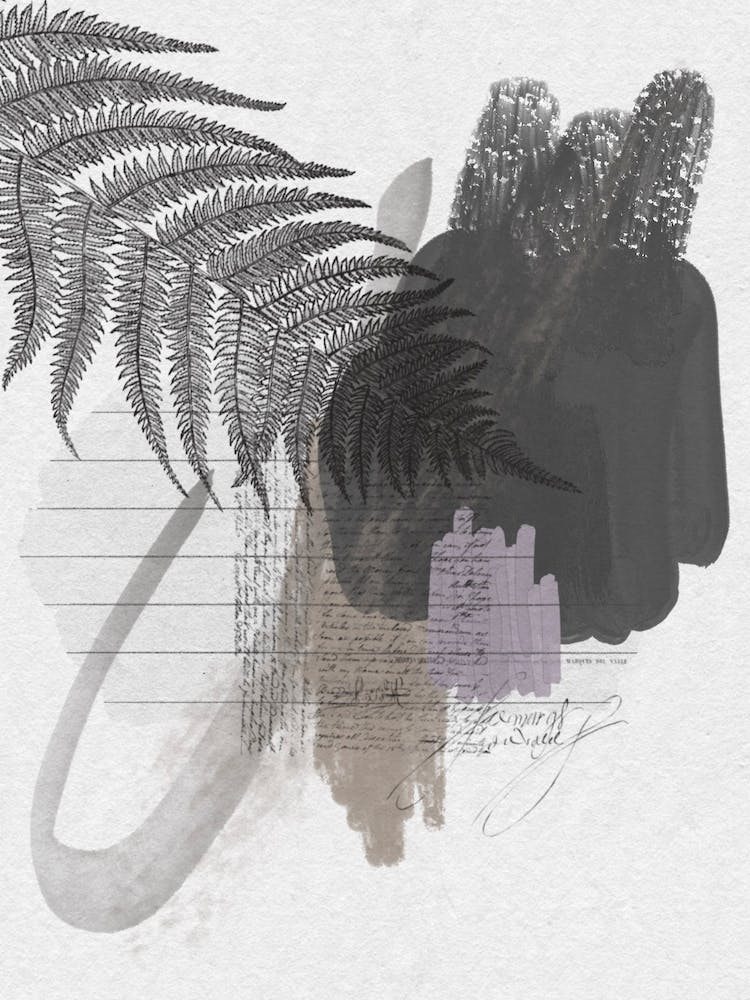 Vintage Elements Collage 10 - Lilac Edition