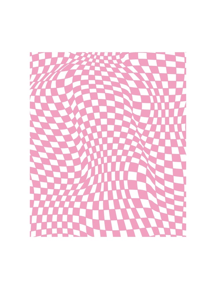 Checkerboard Pastel Pink