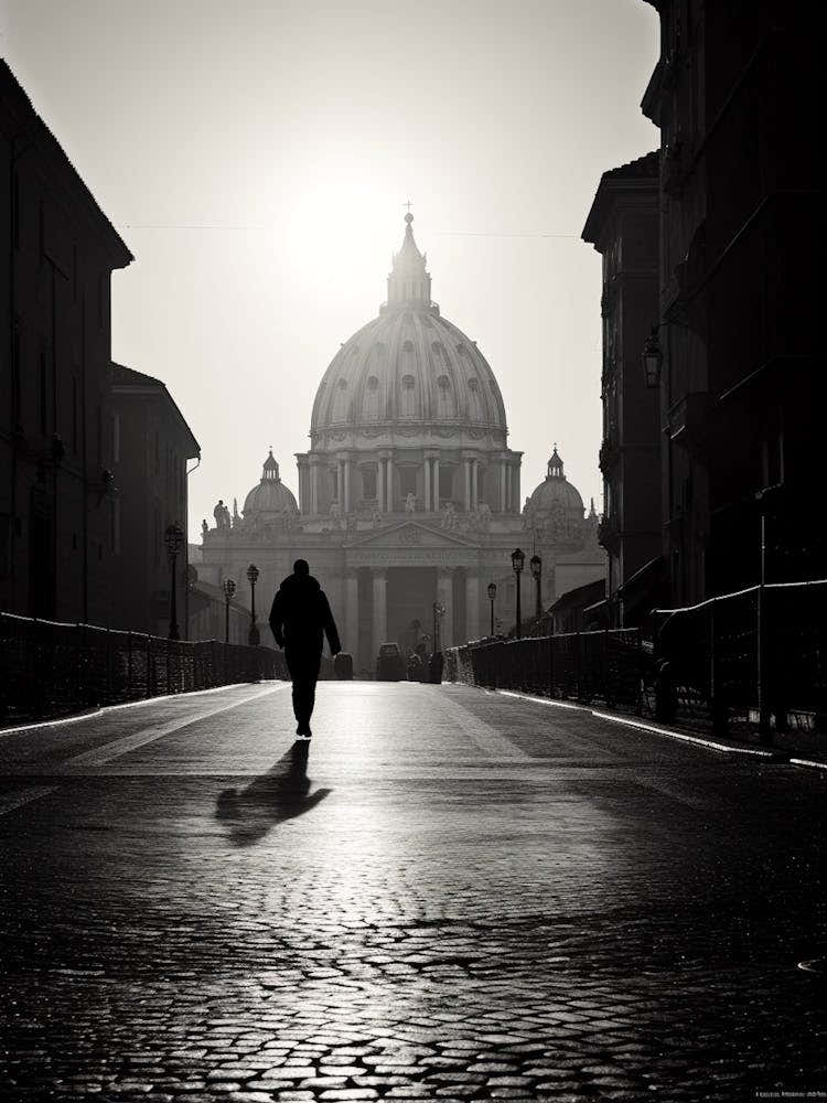 Rome, Italy, Mediterranean Black And White Photography Analogue 4