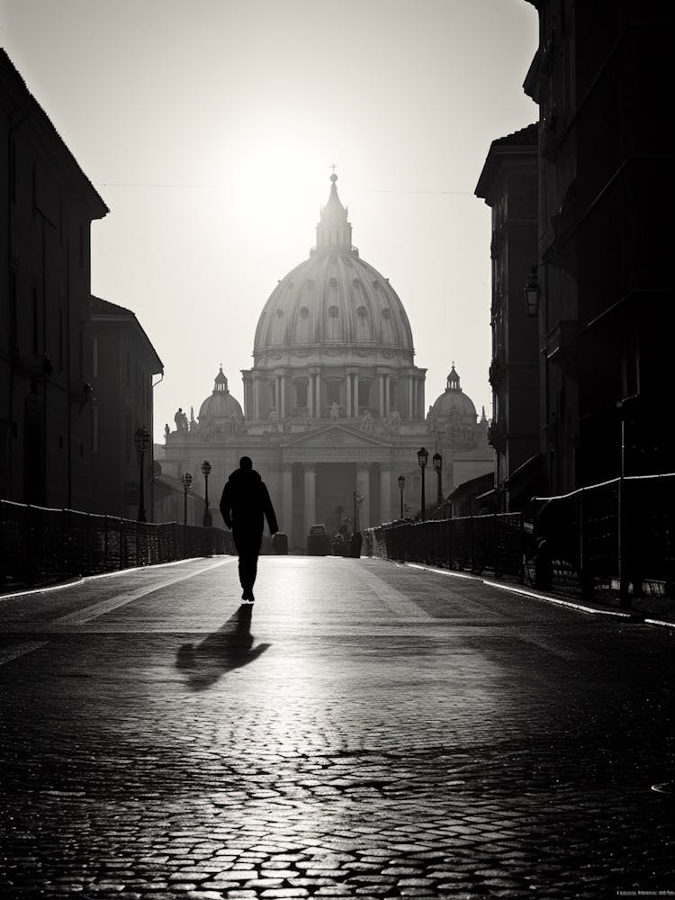 Rome, Italy, Mediterranean Black And White Photography Analogue 4