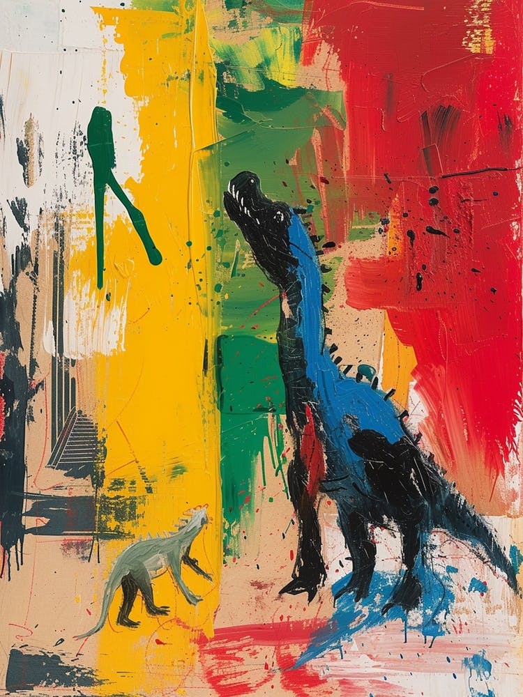 Graffiti Abstract Dinosaurs 1
