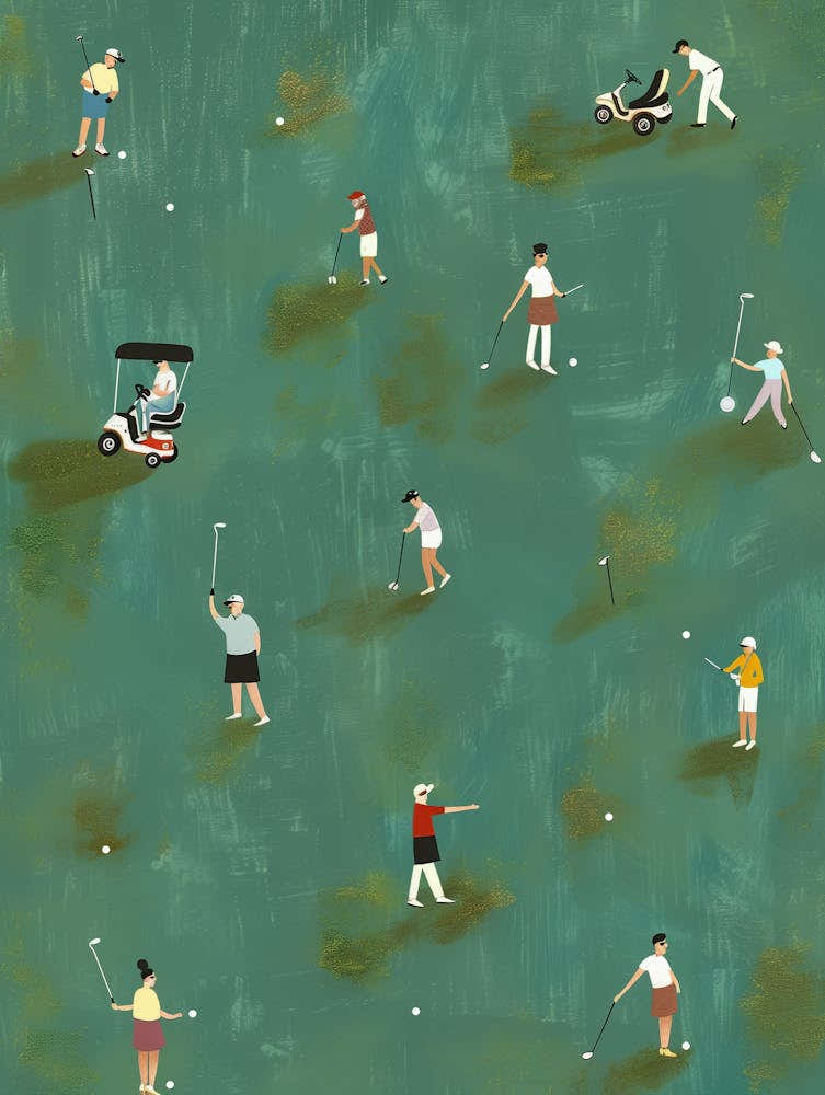 Golfers On The Green 1