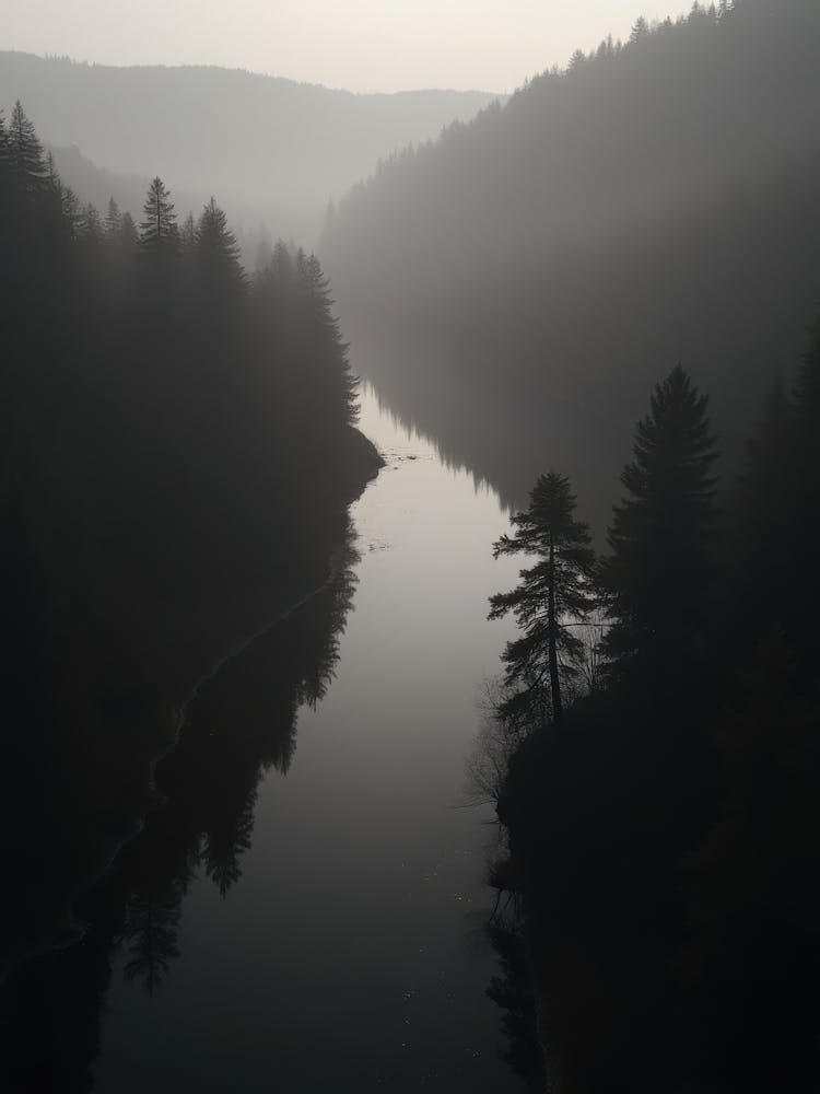 Fog Over A River