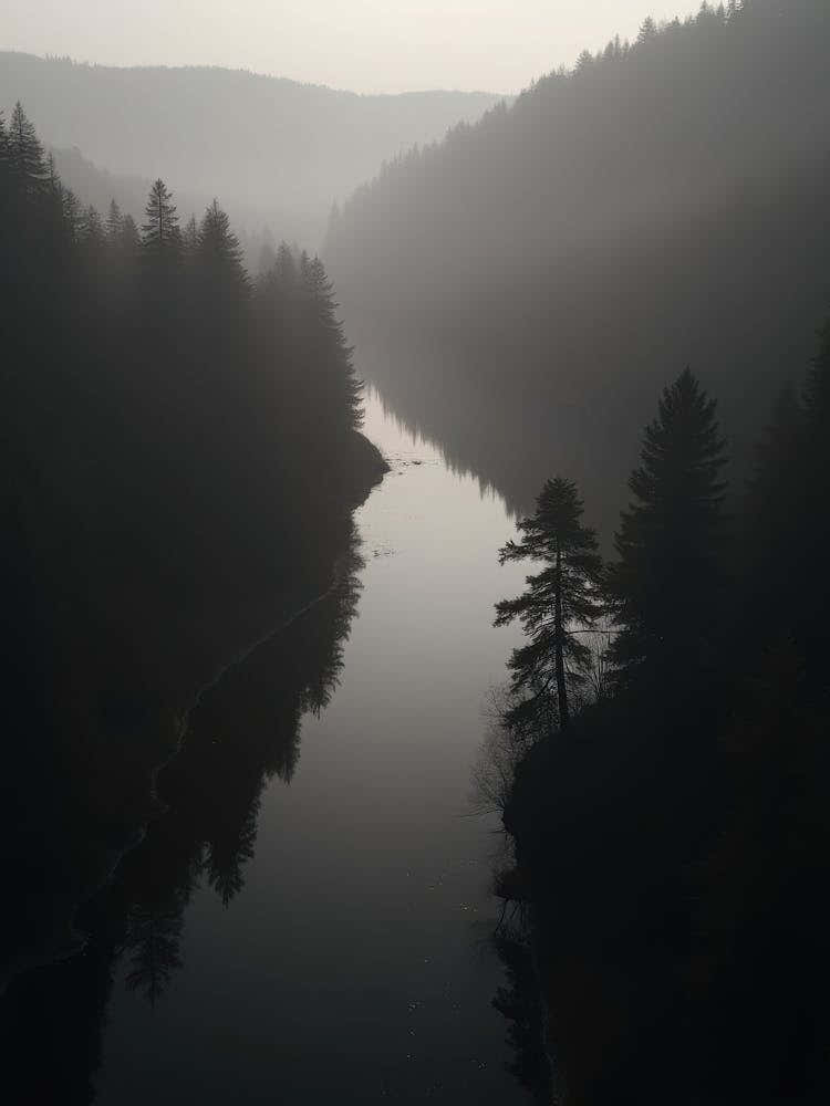 Fog Over A River