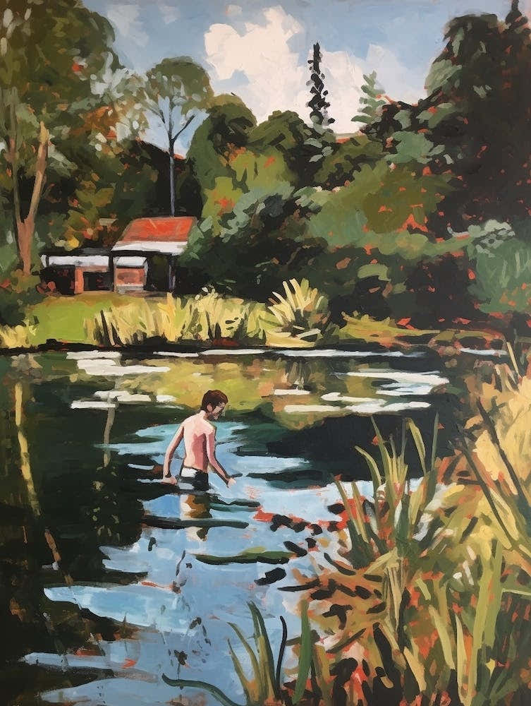 Wild Swimming At Hampstead Heath London 2