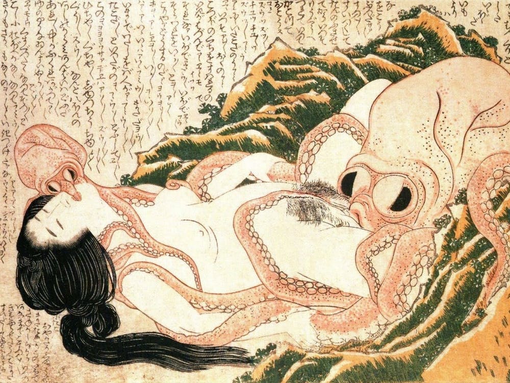 The Dream Of The Fisherman's Wife, Katsushika Hokusai