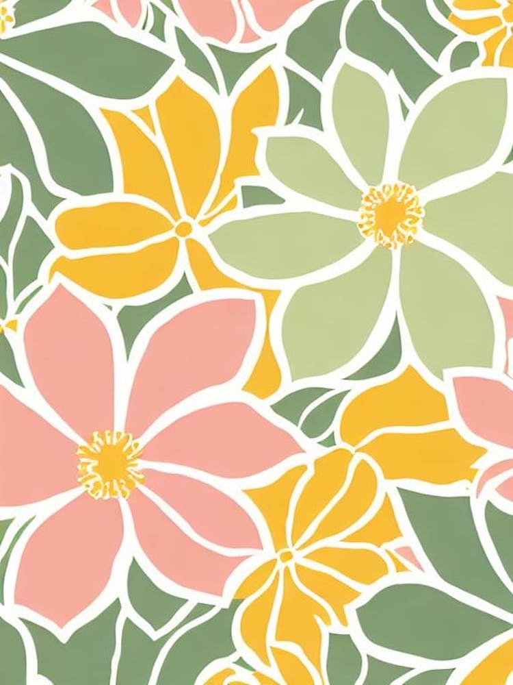 Cypress Pastel Floral 1 Flower