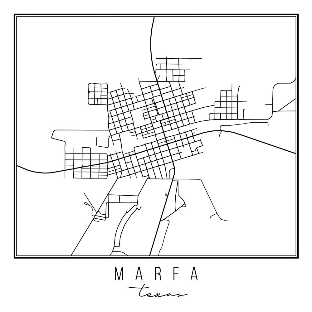 Marfa Texas Street Map