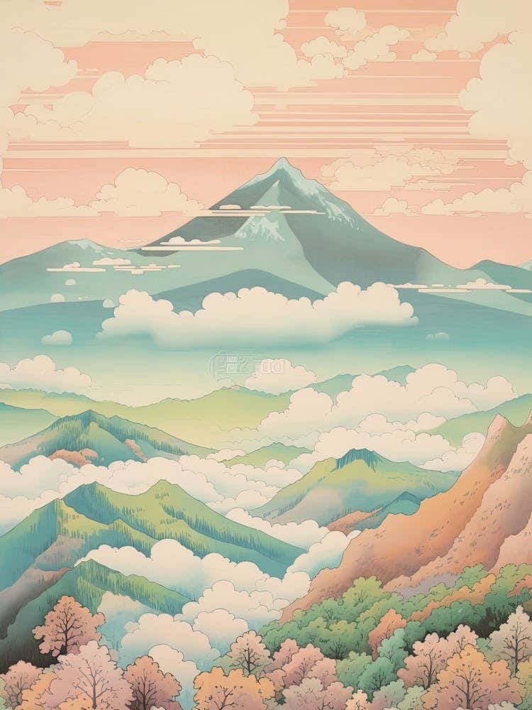 Mount Yatsugatake In Nagano Yamanashi, Japanese Landscape 2