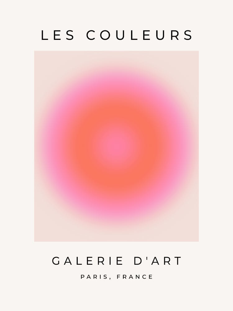 Les Couleurs | 04 - Aura Neutral Pink And Orange Gradient