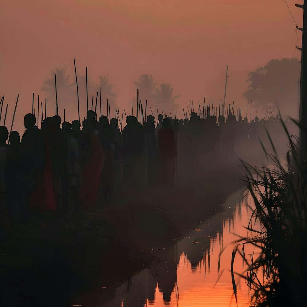 Sunrise In A Village