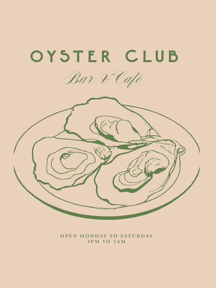 The oyster club no 01