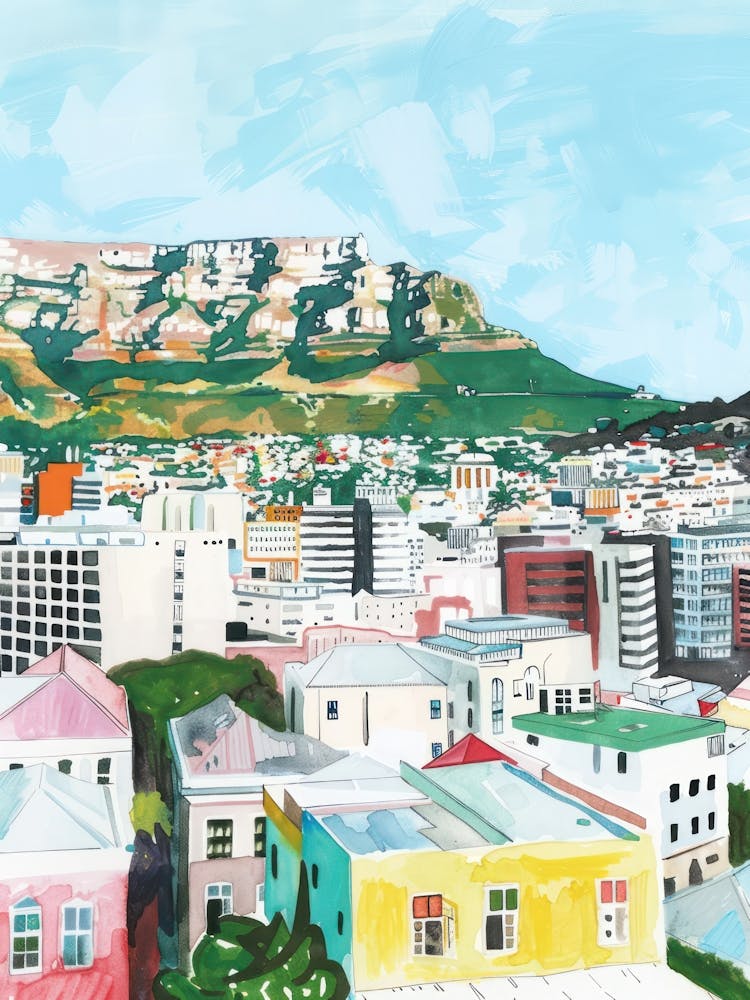 Travel Poster Happy Places Cape Town 4