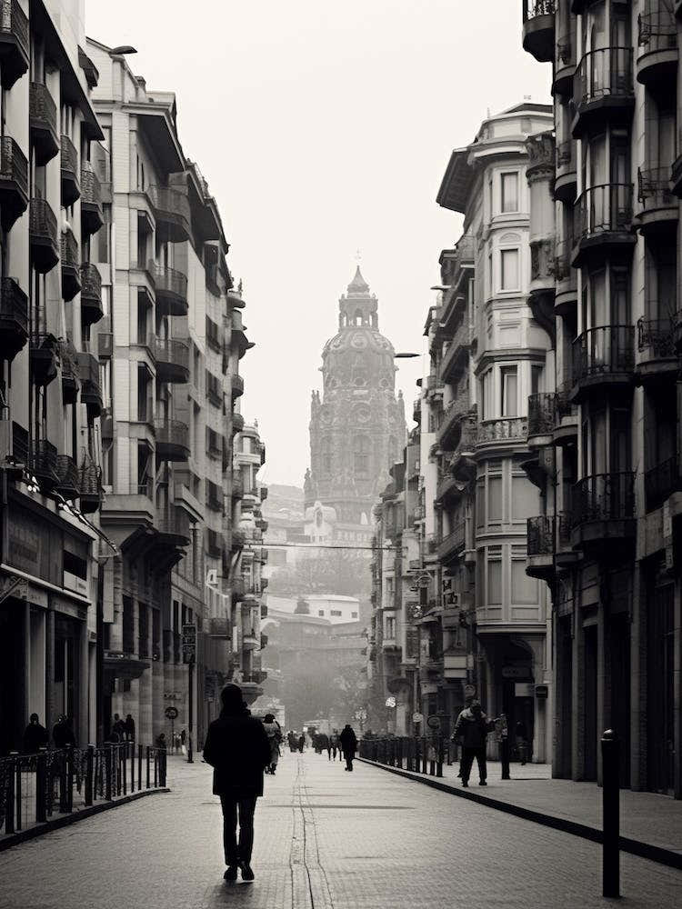 Bilbao, Spain, Black And White Analogue Photography 2
