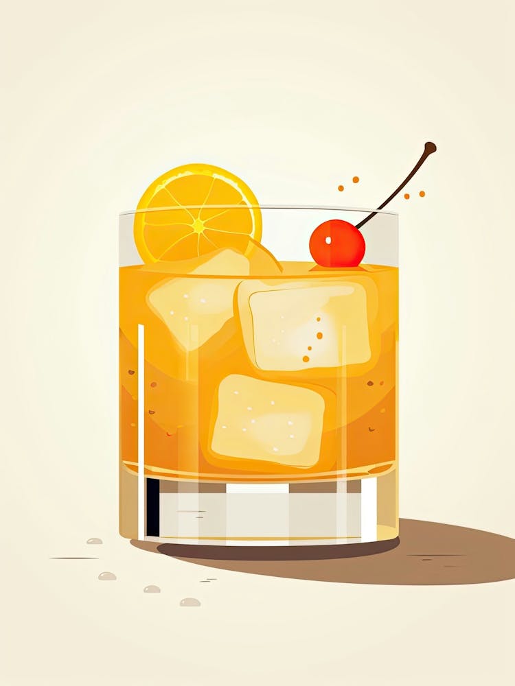 Mid Century Modern Whiskey Sour Floral Infusion Cocktail 1