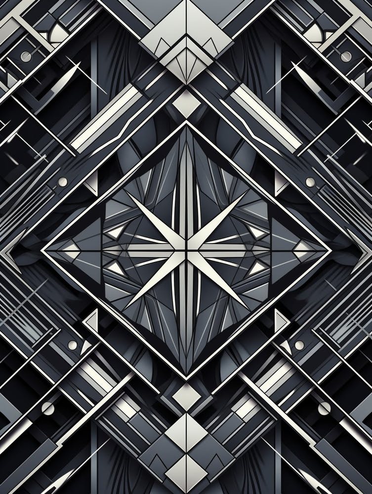 Technology Abstract Geometric Pattern 4