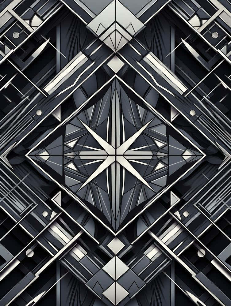 Technology Abstract Geometric Pattern 4