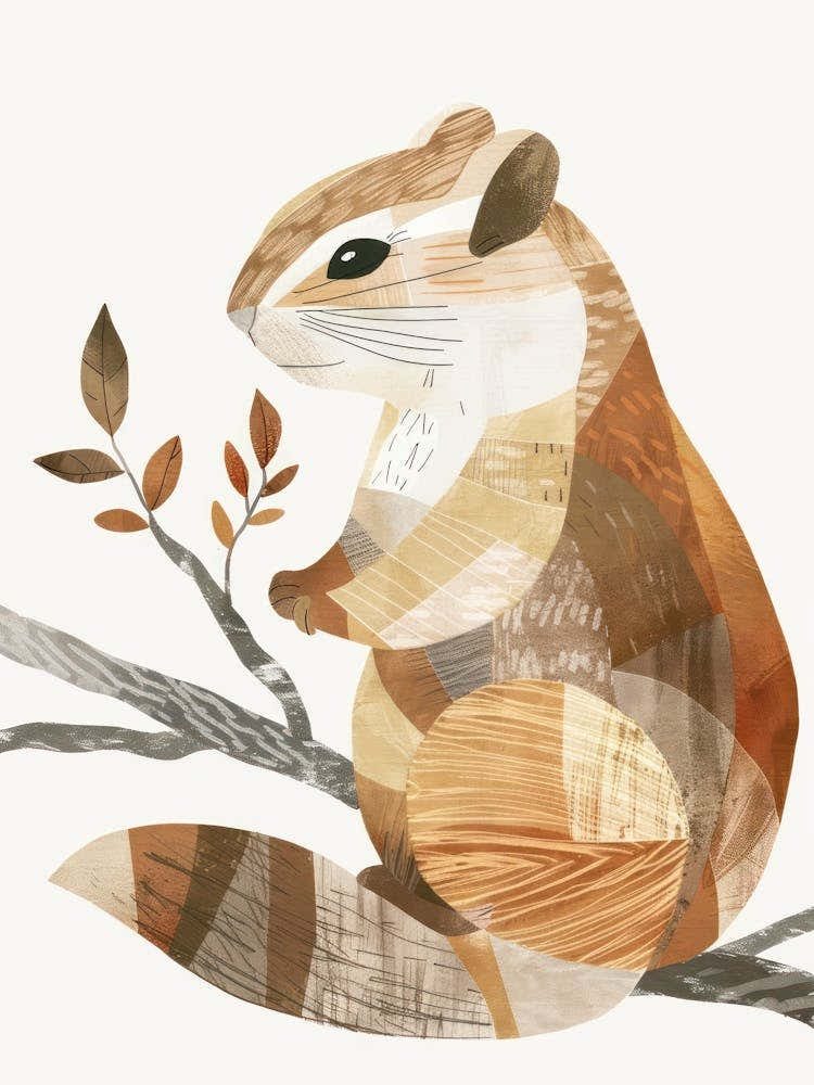 Charming Nursery Kids Animals Chipmunk 3