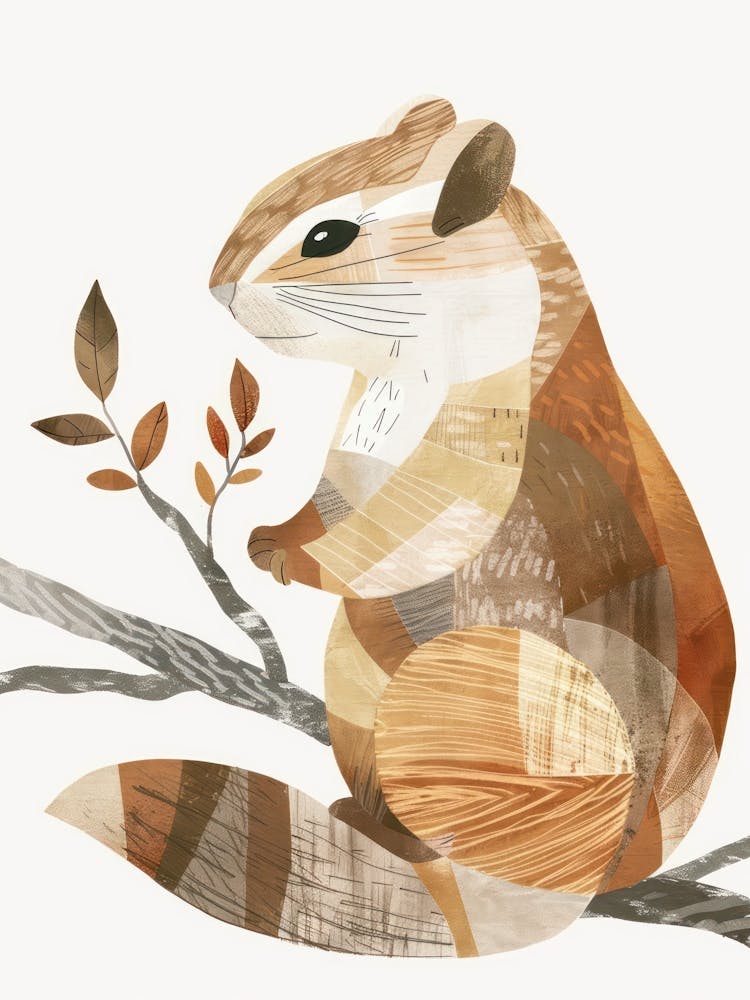 Charming Nursery Kids Animals Chipmunk 3