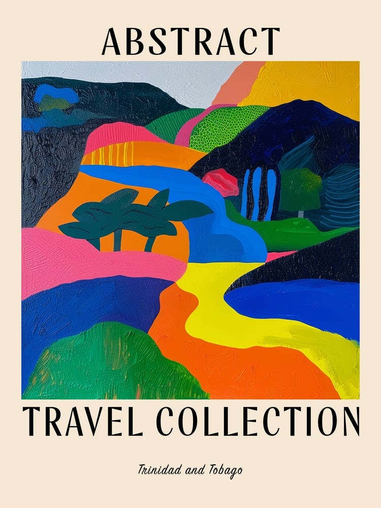 Abstract Travel Collection Poster Trinidad Tobago 4