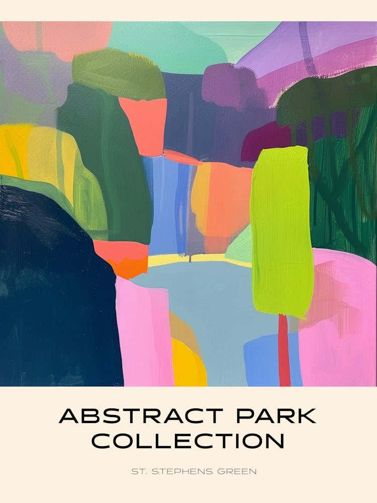 Abstract Park Collection Poster St Stephens Green Dublin 3