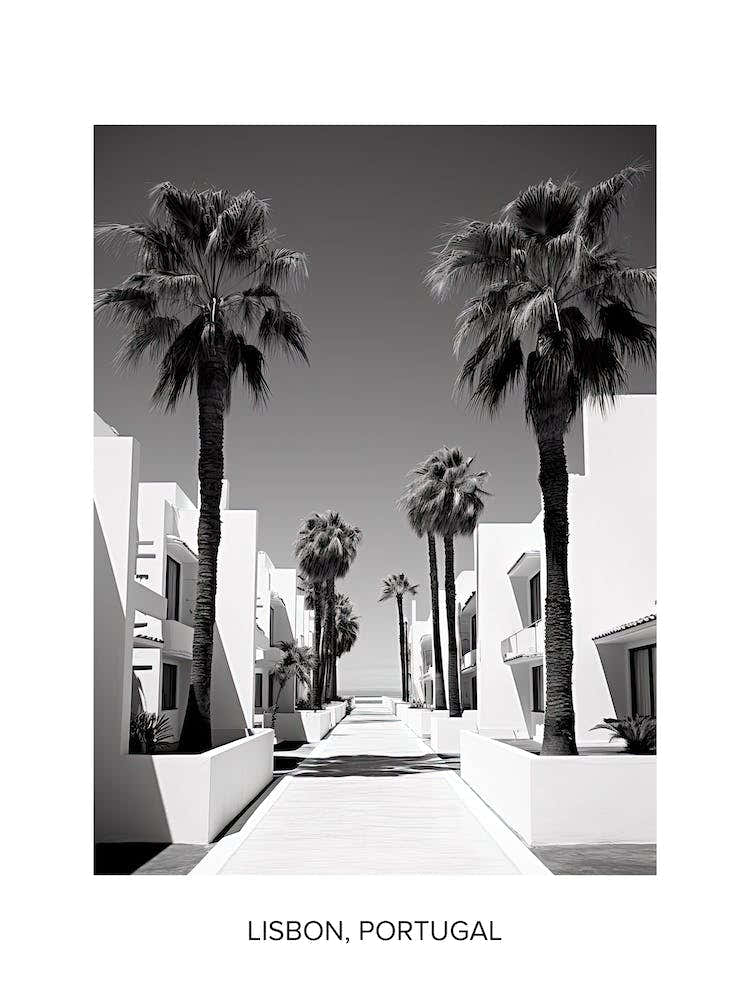 Poster Of Marbella, Spain, Photography In Black And White 2