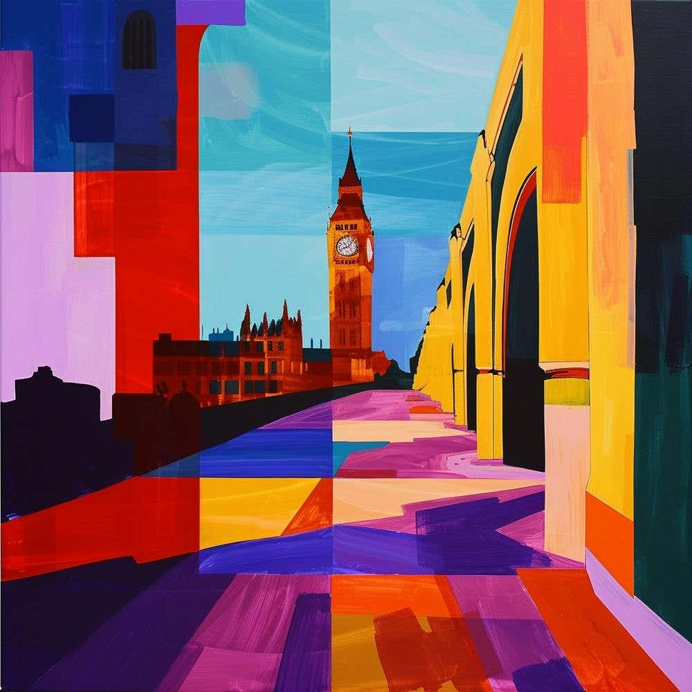 Abstract Travel Collection London England 6