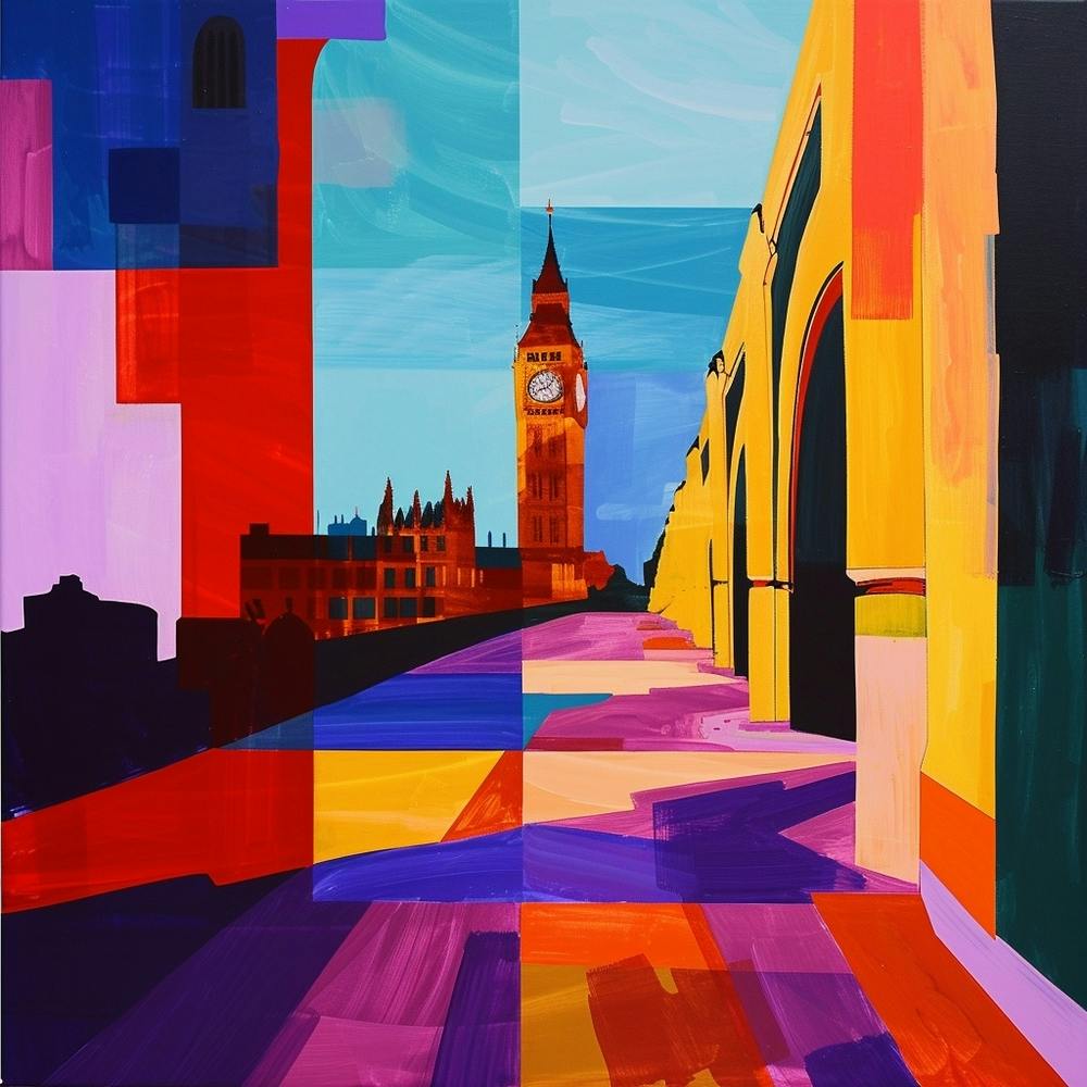 Abstract Travel Collection London England 6