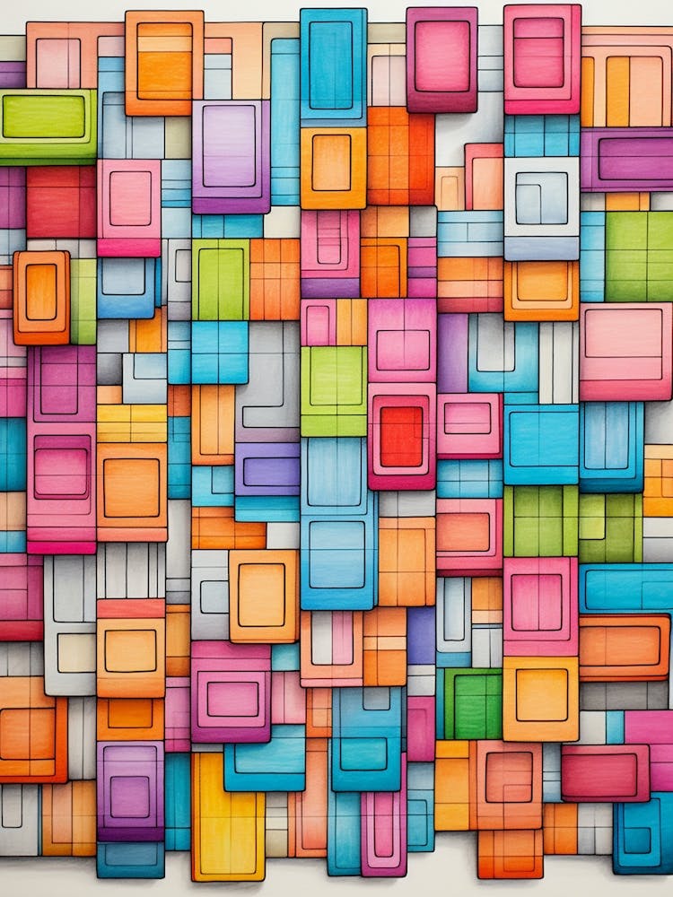 Modern Crochet Shapes Illustration