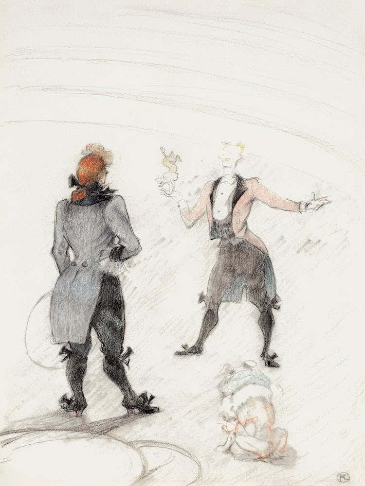 At The Circus The Dog Trainer (1899), Henri de Toulouse-Lautrec