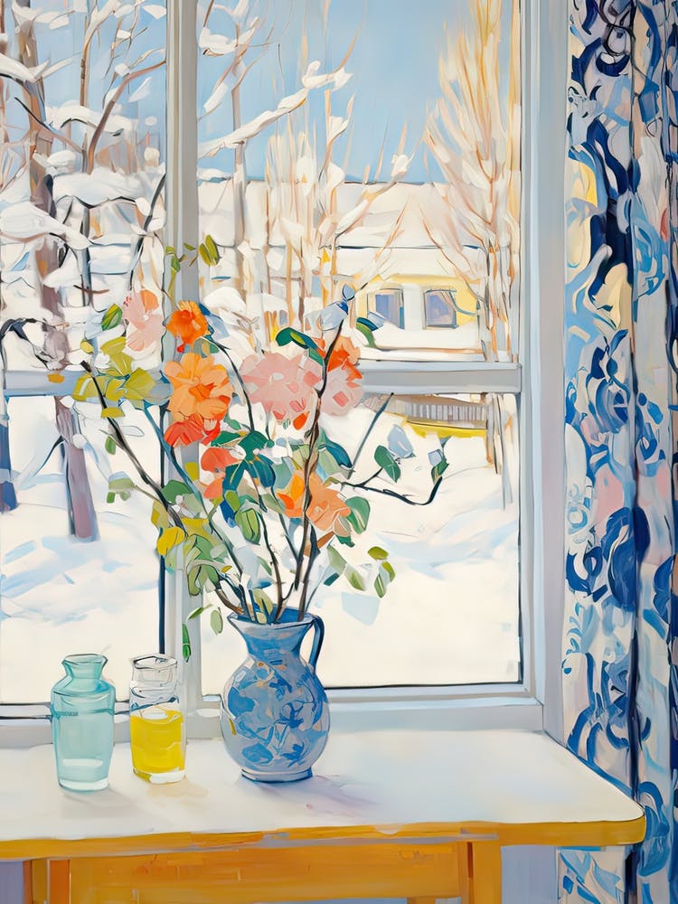 The Windowsill Of Aspen   Usa Snow Inspired By Matisse 1