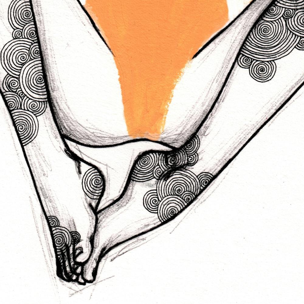 Yellow Swimsuit Square