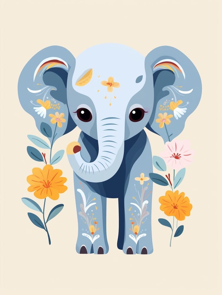 Baby Animal Illustration  Elephant 4