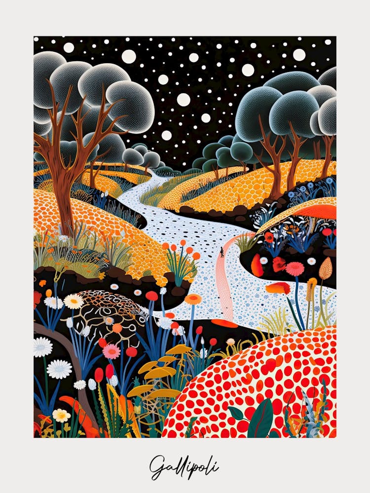 Poster Of Gallipoli, Italy, Illustration In The Style Of Pop Art 3