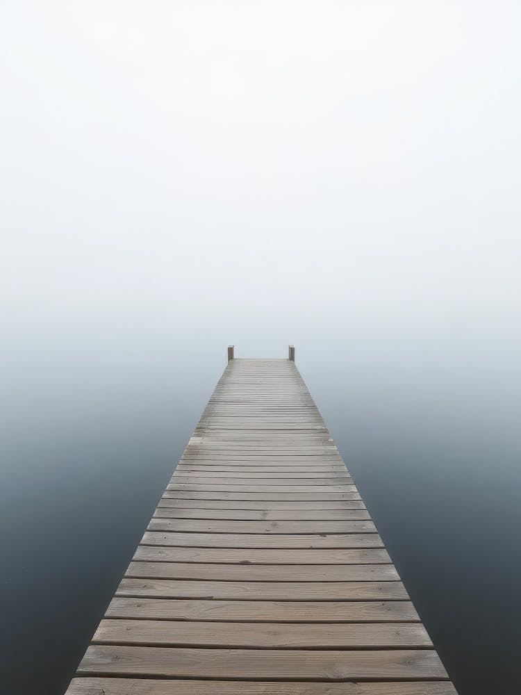 Pier In Fog