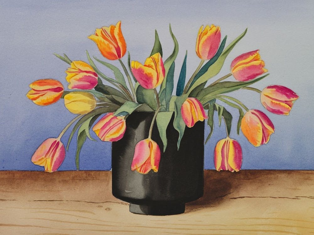 Tulips In A Vase 1