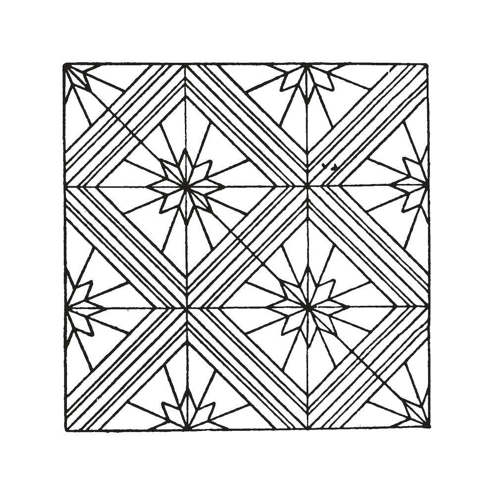 Sketched Boho Tile Art 7