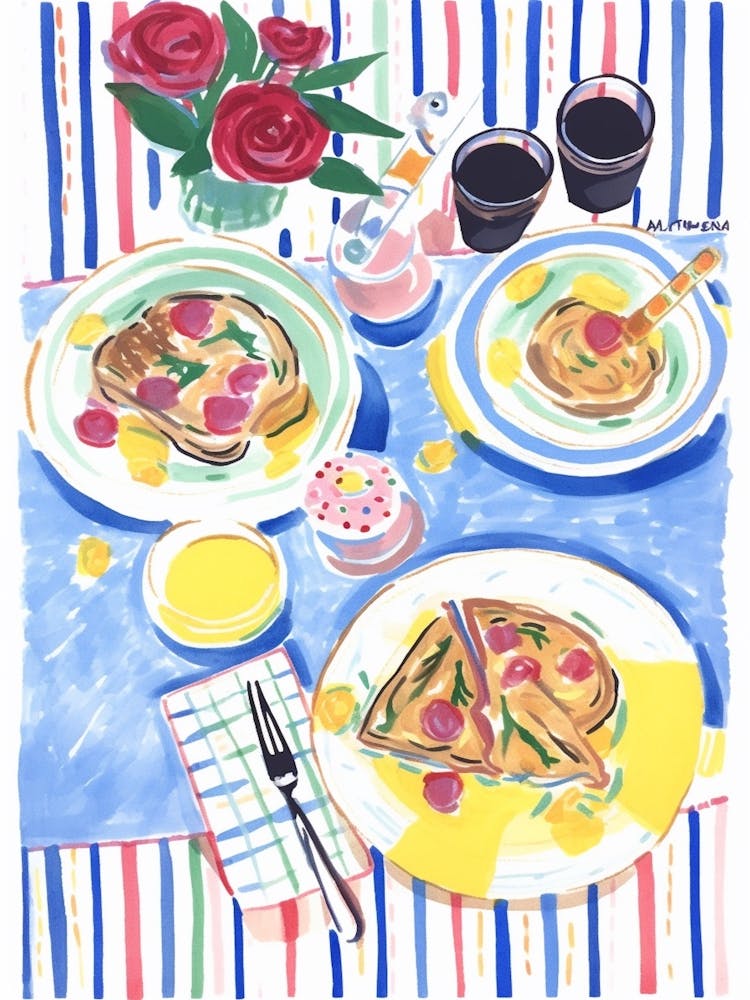 Summer Food Tablescape 0