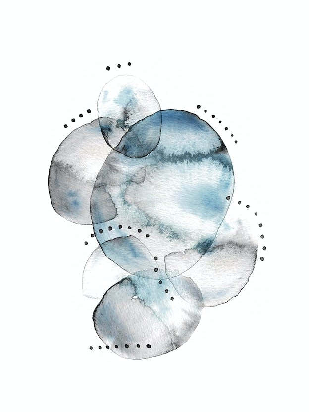 Blue And Black Stones