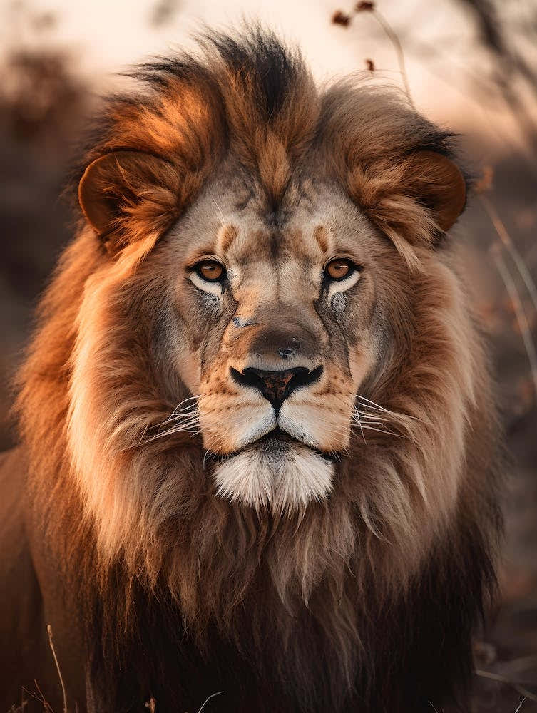 Portrait Of A Lion V1 1